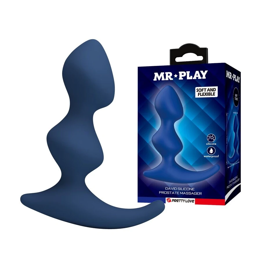 MR PLAY - ERGONOMIC BLUE ANAL PLUG